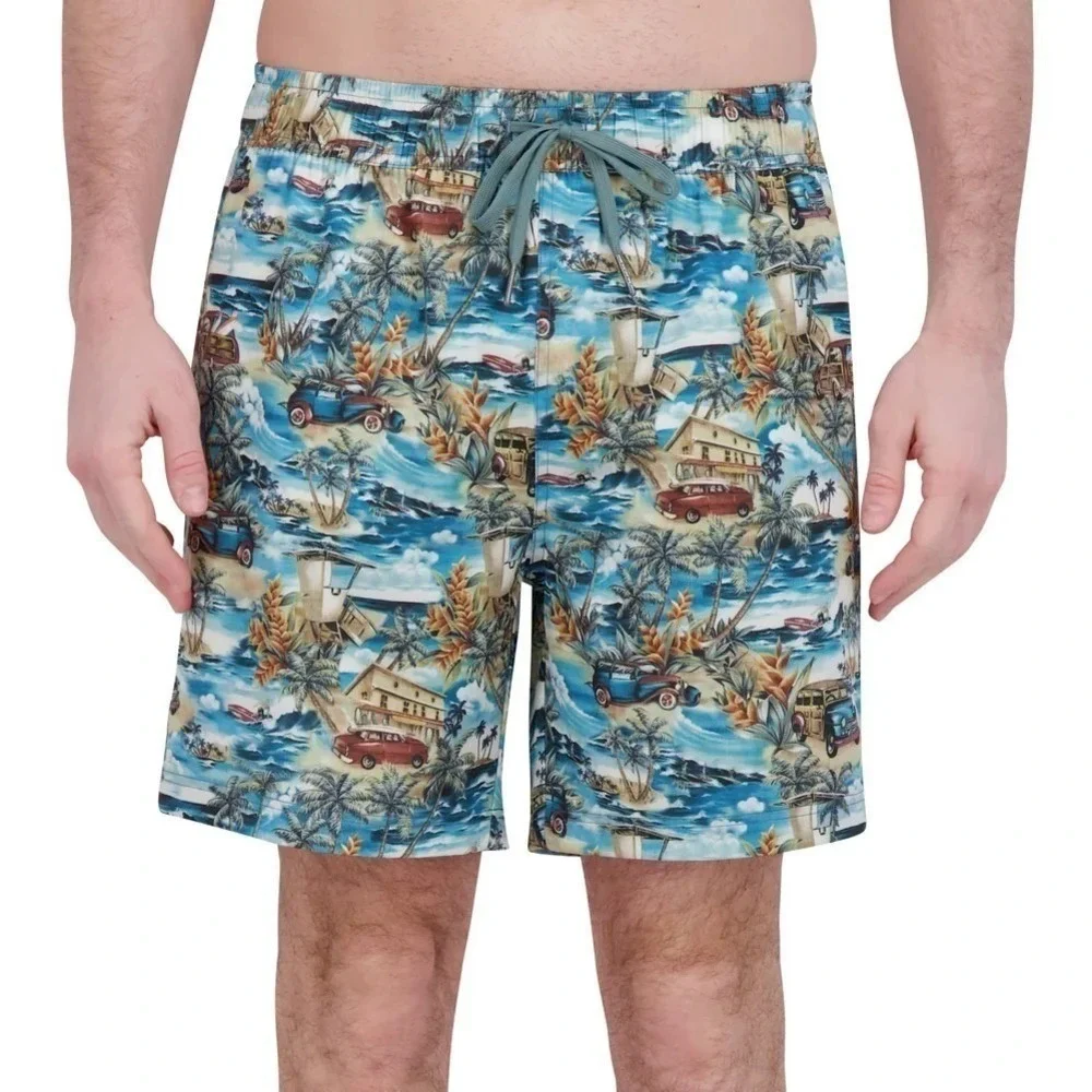 Robert Graham Swim Shorts Trunks Mens 2XL Blue Multicolor Hawaiian Surfboard NWT